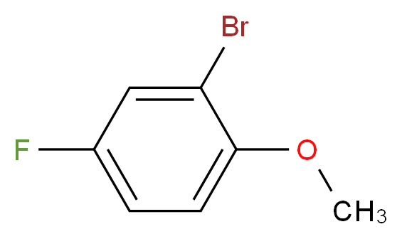 2-Bromo-4-fluoroanisole 97%_分子结构_CAS_452-08-4)