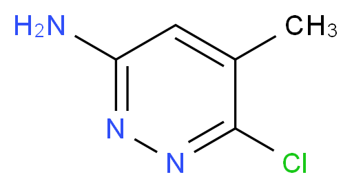 6-chloro-5-methylpyridazin-3-amine_分子结构_CAS_66346-87-0