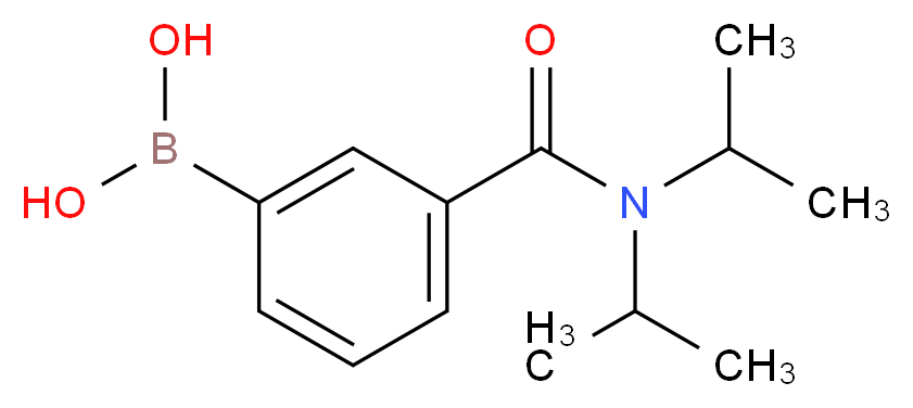 {3-[bis(propan-2-yl)carbamoyl]phenyl}boronic acid_分子结构_CAS_850567-40-7