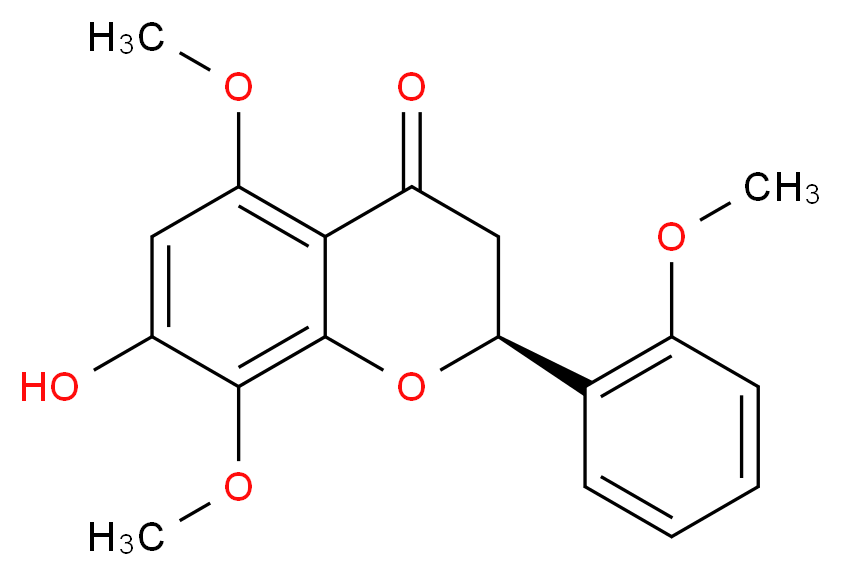 7-Hydroxy-2',5,8-trimethoxyflavanone_分子结构_CAS_100079-34-3)