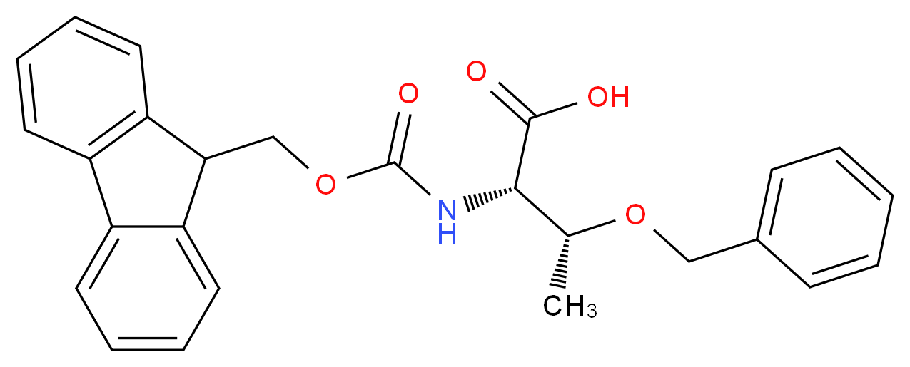 (2S,3R)-3-(benzyloxy)-2-{[(9H-fluoren-9-ylmethoxy)carbonyl]amino}butanoic acid_分子结构_CAS_117872-75-0