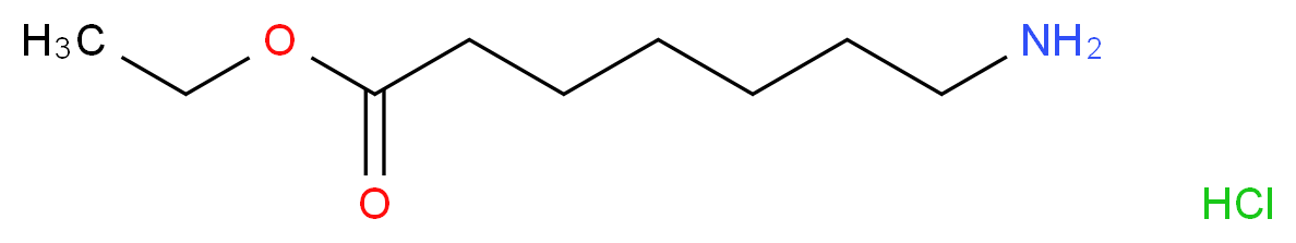 ethyl 7-aminoheptanoate hydrochloride_分子结构_CAS_29840-65-1