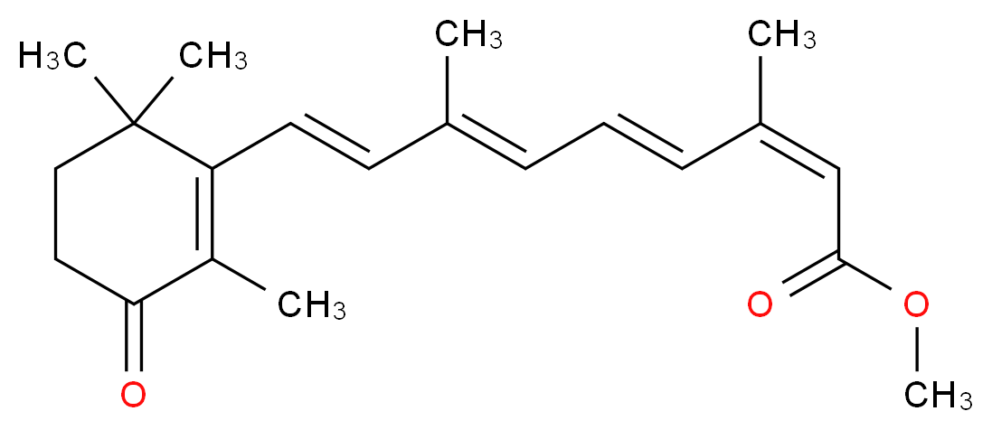 4-Keto 13-cis-Retinoic Acid Methyl Ester_分子结构_CAS_71748-57-7)