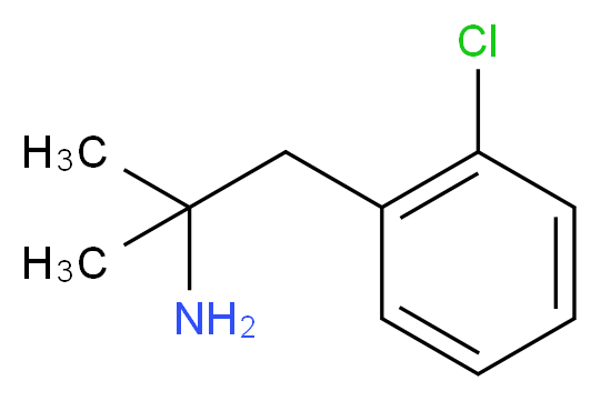 1-(2-chlorophenyl)-2-methylpropan-2-amine_分子结构_CAS_10389-73-8