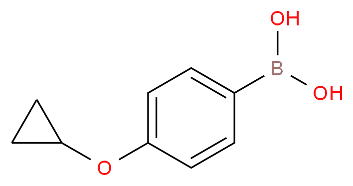 (4-cyclopropoxyphenyl)boronic acid_分子结构_CAS_871829-90-2