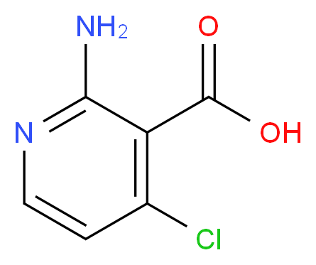 2-Amino-4-chloronicotinic acid_分子结构_CAS_605661-83-4)