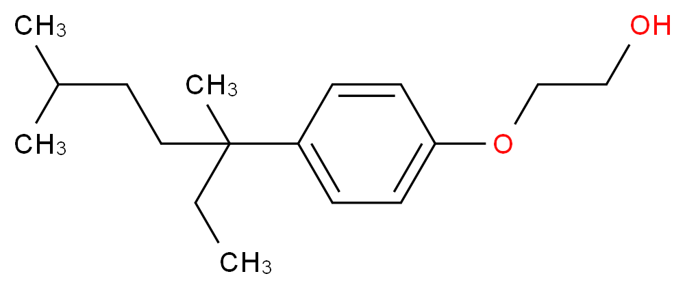 2-[4-(3,6-dimethylheptan-3-yl)phenoxy]ethan-1-ol_分子结构_CAS_1119449-37-4