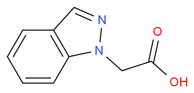 1H-Indazol-1-ylacetic acid_分子结构_CAS_32829-25-7)