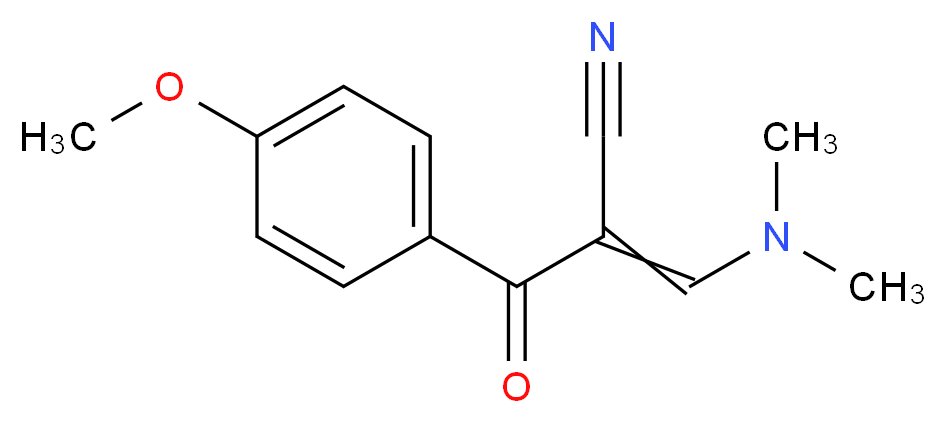 3-(dimethylamino)-2-(4-methoxybenzoyl)prop-2-enenitrile_分子结构_CAS_96219-74-8