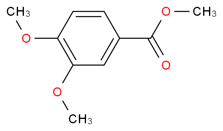 methyl 3,4-dimethoxybenzoate_分子结构_CAS_2150-38-1