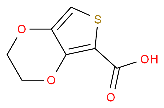 2,3-dihydrothieno[3,4-b][1,4]dioxine-5-carboxylic acid_分子结构_CAS_260063-21-6)