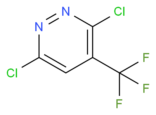 3,6-Dichloro-4-(trifluoromethyl)pyridazine_分子结构_CAS_1057672-68-0)