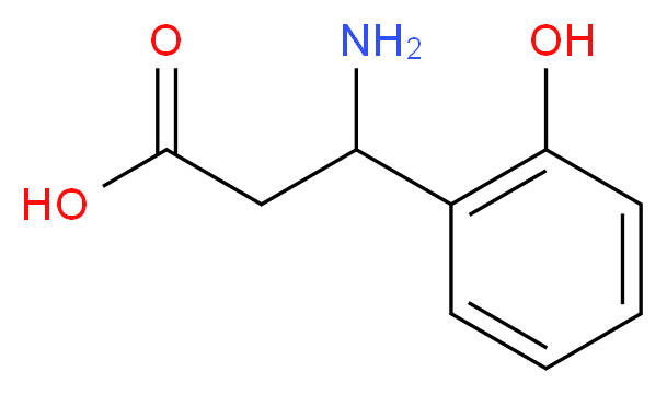 3-amino-3-(2-hydroxyphenyl)propanoic acid_分子结构_CAS_5678-46-6