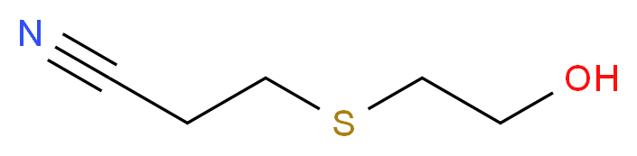 3-[(2-hydroxyethyl)sulfanyl]propanenitrile_分子结构_CAS_15771-37-6