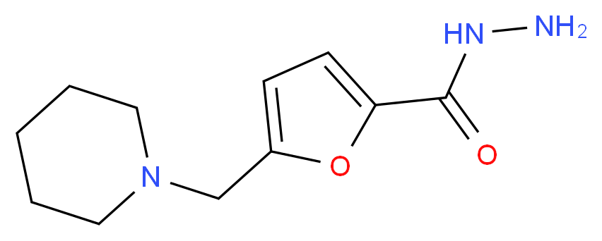 5-(Piperidin-1-ylmethyl)-2-furohydrazide_分子结构_CAS_)