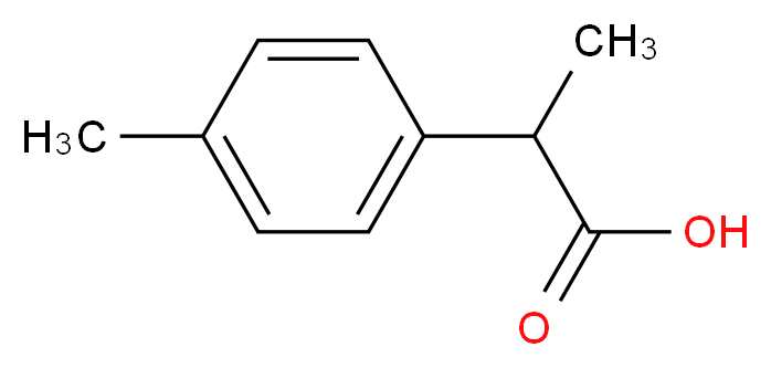 2-(4-methylphenyl)propanoic acid_分子结构_CAS_)