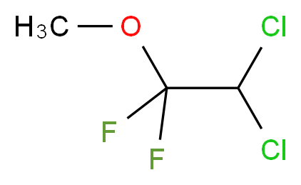 2,2-二氯-1,1-二氟乙基 甲基 醚_分子结构_CAS_76-38-0)