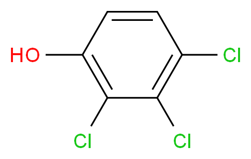 2,3,4-三氯苯酚_分子结构_CAS_15950-66-0)