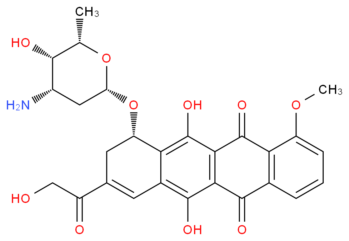 9,10-Anhydro Doxorubicin_分子结构_CAS_80996-23-2)