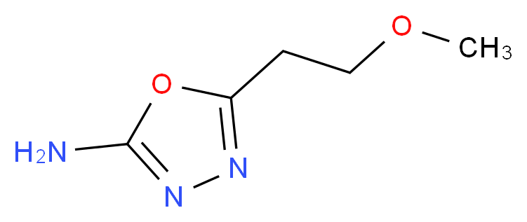 5-(2-methoxyethyl)-1,3,4-oxadiazol-2-amine_分子结构_CAS_302842-61-1)