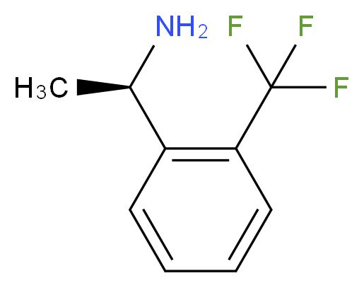 (1R)-1-[2-(trifluoromethyl)phenyl]ethan-1-amine_分子结构_CAS_)