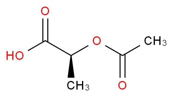 (S)-(-)-2-乙酰氧基丙酸_分子结构_CAS_6034-46-4)