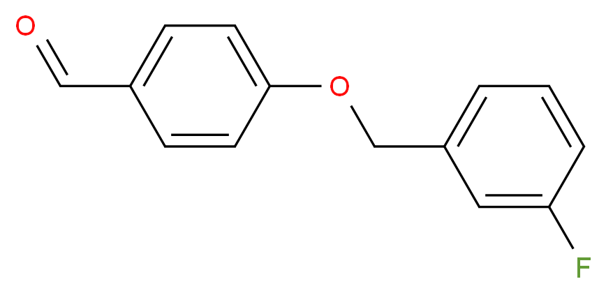 4-(3-Fluoro-benzyloxy)-benzaldehyde_分子结构_CAS_66742-57-2)