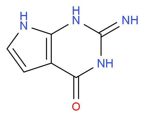 2-imino-1H,2H,3H,4H,7H-pyrrolo[2,3-d]pyrimidin-4-one_分子结构_CAS_7355-55-7
