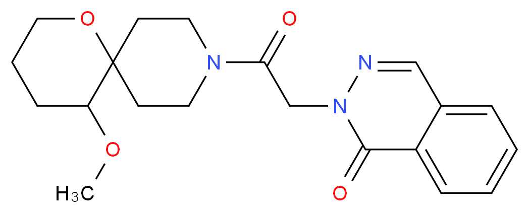 2-[2-(5-methoxy-1-oxa-9-azaspiro[5.5]undec-9-yl)-2-oxoethyl]phthalazin-1(2H)-one_分子结构_CAS_)