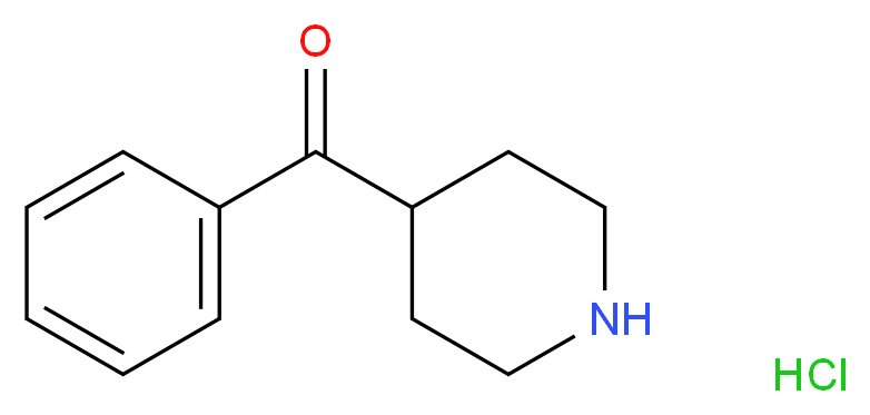 4-benzoylpiperidine hydrochloride_分子结构_CAS_25519-80-6