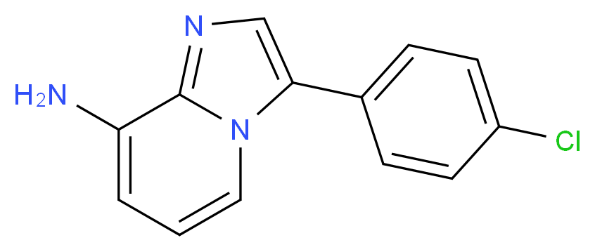 3-(4-Chlorophenyl)imidazo[1,2-a]pyridin-8-ylamine_分子结构_CAS_)
