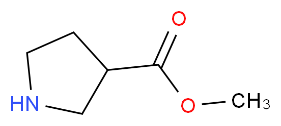 methyl pyrrolidine-3-carboxylate_分子结构_CAS_98548-90-4)