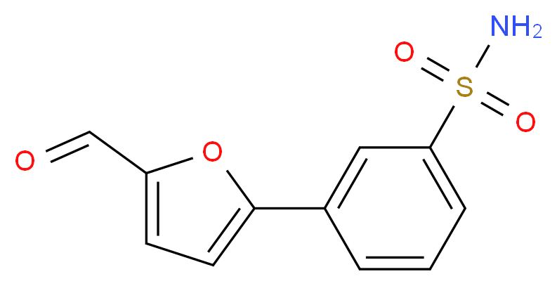 3-(5-formyl-2-furyl)benzenesulfonamide_分子结构_CAS_306935-94-4)