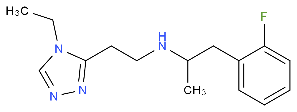N-[2-(4-ethyl-4H-1,2,4-triazol-3-yl)ethyl]-1-(2-fluorophenyl)propan-2-amine_分子结构_CAS_)