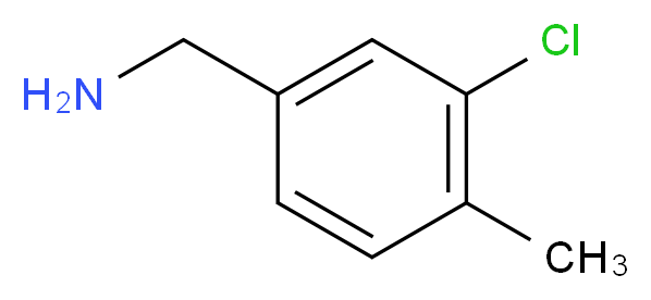 (3-Chloro-4-Methylphenyl)MethanaMine_分子结构_CAS_67952-93-6)