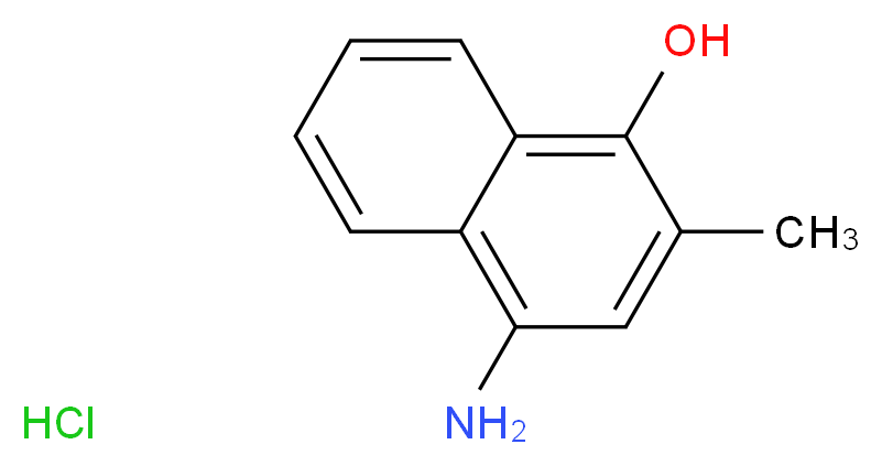 4-amino-2-methylnaphthalen-1-ol hydrochloride_分子结构_CAS_130-24-5