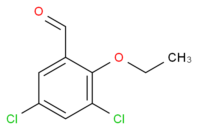 3,5-Dichloro-2-ethoxybenzaldehyde_分子结构_CAS_)