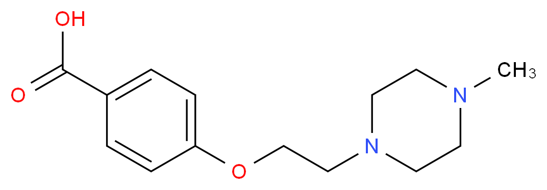 4-[2-(4-methylpiperazin-1-yl)ethoxy]benzoic acid_分子结构_CAS_401804-56-6