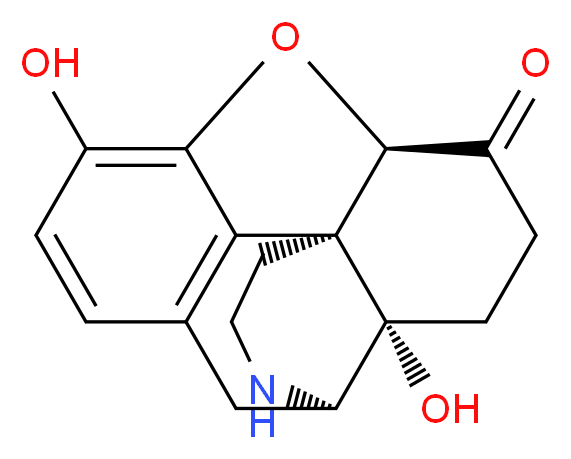 (1S,5R,13R,17S)-10,17-dihydroxy-12-oxa-4-azapentacyclo[9.6.1.0<sup>1</sup>,<sup>1</sup><sup>3</sup>.0<sup>5</sup>,<sup>1</sup><sup>7</sup>.0<sup>7</sup>,<sup>1</sup><sup>8</sup>]octadeca-7(18),8,10-trien-14-one_分子结构_CAS_33522-95-1