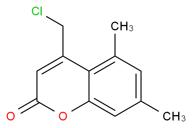 4-(Chloromethyl)-5,7-dimethyl-2H-chromen-2-one_分子结构_CAS_41295-58-3)