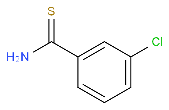 3-chlorobenzene-1-carbothioamide_分子结构_CAS_2548-79-0