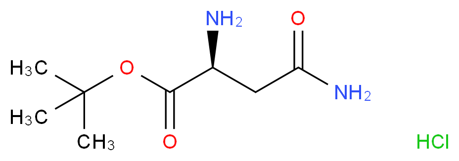 L-天冬酰胺叔丁酯 盐酸盐_分子结构_CAS_63094-81-5)