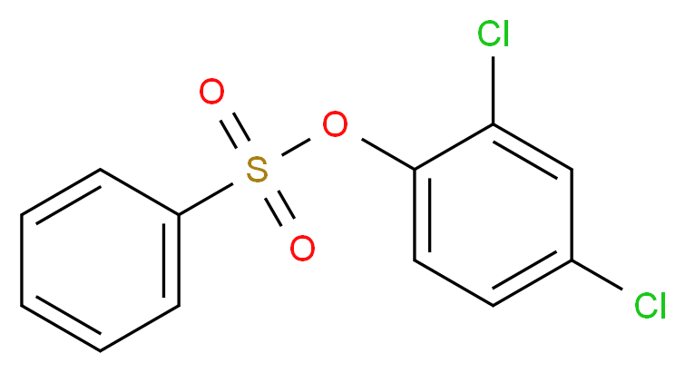 2,4-dichlorophenyl benzenesulfonate_分子结构_CAS_97-16-5