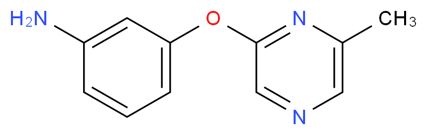 3-[(6-methylpyrazin-2-yl)oxy]aniline_分子结构_CAS_915707-61-8)