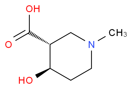 (3R,4R)-4-hydroxy-1-methylpiperidine-3-carboxylic acid_分子结构_CAS_716362-72-0