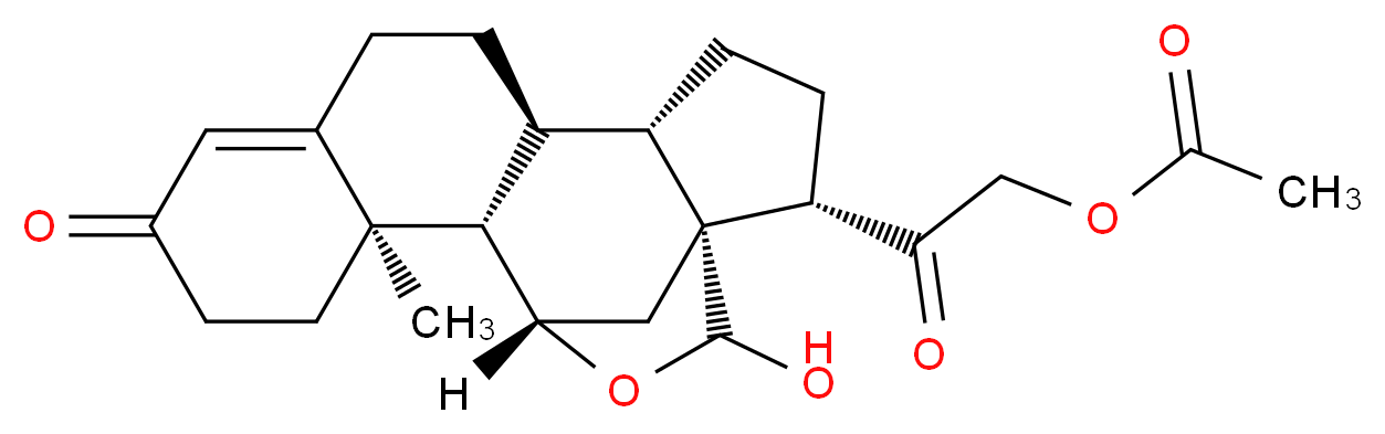 Aldosterone 21-Acetate_分子结构_CAS_2827-21-6)