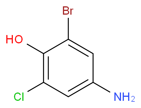 4-Amino-2-bromo-6-chlorophenol_分子结构_CAS_1158322-54-3)