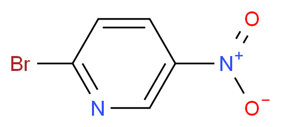 2-bromo-5-nitropyridine_分子结构_CAS_4487-59-6