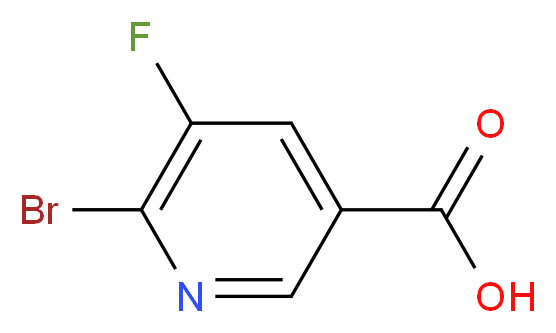 6-Bromo-5-fluoropyridine-3-carboxylic acid_分子结构_CAS_38186-87-7)