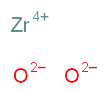 氧化锆(IV)_分子结构_CAS_1314-23-4)